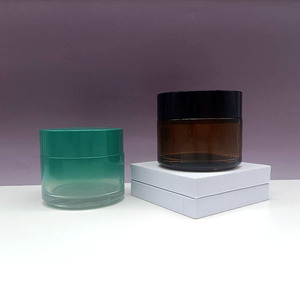 Envases de Vidrio Esmerilado para Cosméticos, Personalizados, de 3.5g, 10g, 15g, 20g, 30g, 50g, 100g, 120g, para Bálsamo Labial, Crema, en Color Ámbar - Product Image 2