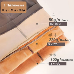 Fleece Lined Tights for <strong>Fat</strong> Women Translucent Thermal <strong>Pantyhose</strong> Plus Size Stretch Thick Winter Warm Fleece Lined Sheer Leggings - Product Image 3