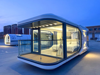 Outlet di Case Prefabbricate di Lusso, Casa Container Moderna a Capsula Spaziale per Ville e Hotel