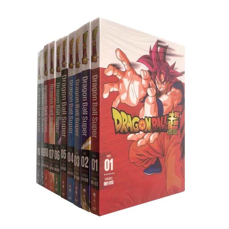 Figuras de acción de Dragon Ball Super, serie completa 1-10, 20 discos, venta al por mayor, DVD, películas, Series, dibujos animados, Región 1, Envío Gratis