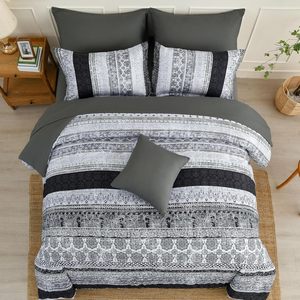 Custom Southwestern Soft Cozy Pillowcase Polyester Microfiber 8 Pcs Luxury King Size Printed <b>Comforter</b> <b>Sets</b> - Product Image 2