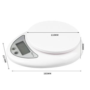 Balance de cuisine électronique à piles, 5 kg, précision 1 g, avec couvercle, facile à utiliser, très vendue - Product Image 2
