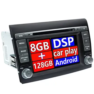 2 Din Android 12 lettore multimediale per auto navigazione GPS per Fiat Bravo 2007-2014 supporto Radio Stereo FM DVD CD Carplay BT DSP RDS