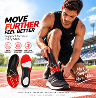 Semelles orthopédiques pour hommes et femmes, inserts de chaussures à soutien de la voûte plantaire avec amorti et soulagement de la douleur au pied