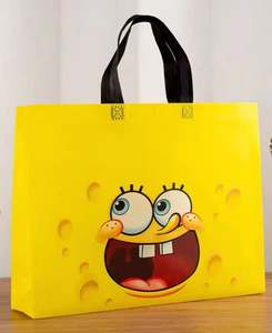 Non-Woven Folding Woven Bag Reusable Printed Grocery Promotion Shopping Bag - Product Image 1