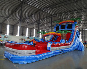 Tobogán Acuático Inflable Comercial y <span class=keywords><strong>Piscina</strong></span> de Agua de 8x4m para Adultos y Niños, para Uso en Patio Trasero o Parque de Trampolines Xinyue - Product Image 3