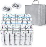 Tapis de blocage extra épais pour le tricot avec des grilles Tapis de blocage avec des grilles et des cercles radiaux pour les courbes