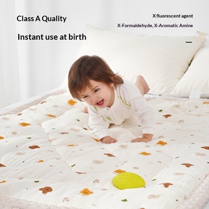 <span class=keywords><strong>Couverture</strong></span> matelassée épaisse en coton pur pour bébés <span class=keywords><strong>nouveau</strong></span>-nés, motif animaux de dessin animé, idéale pour l'<span class=keywords><strong>hiver</strong></span> - Vente en gros - Product Image 4