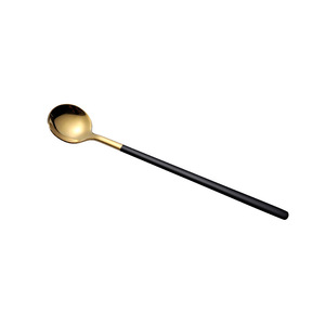 Cuillère tendance en acier inoxydable style Ins, cuillères créatives rondes pour glace et dessert, petite cuillère à melon et à fruits - Product Image 5