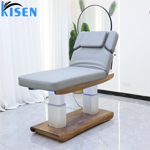 Kisen High-<b>end</b> Beauty <b>Bed</b> Luxury Massage Table Lash <b>Bed</b> Electric Adjustable Chair Customized Thicken Mattress Salon Furniture - Product Image 3