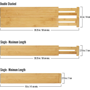 Tùy chỉnh tre nhà bếp ngăn kéo lưu trữ phân vùng có thể được xếp chồng lên nhau cho nhà bếp lưu trữ - Product Image 3
