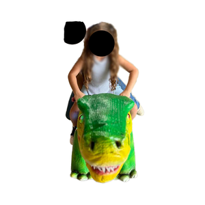 Dinosauro Animatronico Cavalcabile per Bambini - Giostra per Parchi Avventura all'Aperto <span class=keywords><strong>con</strong></span> Costruzione in Fibra di Vetro e Acciaio - Product Image 1