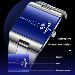 Reloj <span class=keywords><strong>de</strong></span> Pulsera LOUIE JUELEN, Modelo Popular <span class=keywords><strong>de</strong></span> 36 mm, Caja <span class=keywords><strong>de</strong></span> Aleación <span class=keywords><strong>de</strong></span> Moda, Resistente al Agua hasta 30 m, Reloj <span class=keywords><strong>de</strong></span> Cuarzo Cuadrado <span class=keywords><strong>de</strong></span> <span class=keywords><strong>Lujo</strong></span> para <span class=keywords><strong>Hombre</strong></span>, Correa <span class=keywords><strong>de</strong></span> Acero Inoxidable - Product Image 6