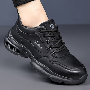 รองเท้าทรง Chunky สีดำสำหรับผู้ชาย แบบหุ้มข้อต่ำ ระบายอากาศได้ดี มีเชือกผูก สวมใส่สบาย เหมาะสำหรับกิจกรรมกลางแจ้งและเล่นกีฬา - Product Image 1