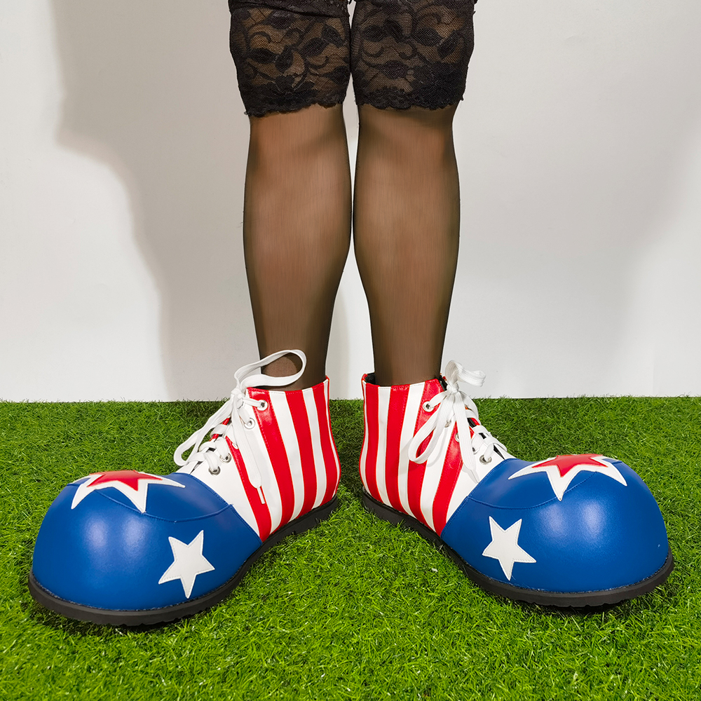 LUOEM Chaussures De Clown à Pois Pour Carnaval, Costume Pour Femme Et Homme, Taille Universelle