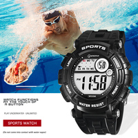 Montre digitale pour homme Mingrui, nouvelle collection, résistante à l'eau 30M, logo personnalisé, sport, grand cadran, 6 couleurs, OEM ODM CE FCC