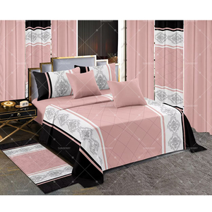 Bộ đồ giường 13 mảnh tấm bộ sưu tập Vua Kích thước tấm Ga Trải Giường đặt với thảm giá bán buôn in Rèm bộ đồ giường đặt - Product Image 2
