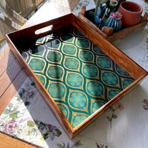 Plateau de service rectangulaire en bois pour le petit-déjeuner et les collations, vaisselle en bois naturel durable pour la maison, les restaurants et l'hôtellerie - Product Image 1