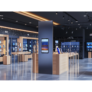 Điện thoại di động trung tâm mua sắm thông minh Tai nghe tủ bán lẻ cửa hàng điện thoại vỏ màn hình điện thoại di động cửa hàng điện thoại hiển thị truy cập thiết kế - Product Image 4