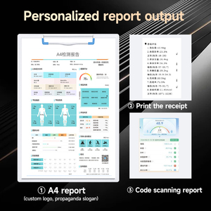Balance de poids et de taille Minter avec écran de 18,5 pouces, IMC, analyse de la graisse corporelle, rapport d'impression et reçu pour clinique, pharmacie, centre de remise en forme - Product Image 3