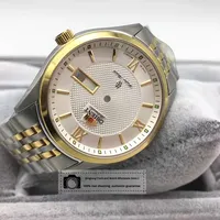 Boîtier de montre mécanique analogique de luxe en alliage saphir pour hommes avec accessoires double lion Mouvement 46941 46943 Bracelet en acier inoxydable