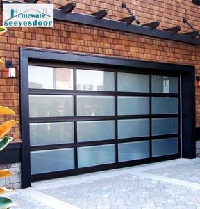 <span class=keywords><strong>Porte</strong></span> d'entrée rouge et bleu, grand cadre en aluminium, double verre et fenêtres en coupe, pour <span class=keywords><strong>garage</strong></span>, avec ouvre-<span class=keywords><strong>porte</strong></span> - Product Image 4