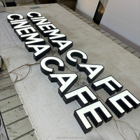 Lettres lumineuses LED 3D personnalisées, enseignes électroniques, signalétique commerciale en acrylique, enseigne de café, publicité extérieure pour restaurant