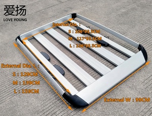 Aleación de aluminio de calidad SUV techo equipaje cesta de equipaje caja/caja de techo equipaje rack carga de techo cesta - Product Image 6
