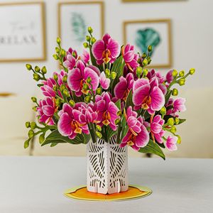Biglietti d'auguri <span class=keywords><strong>Pop</strong></span>-Up di carta a grandezza naturale Bouquet di fiori 3D Popup - Product Image 6