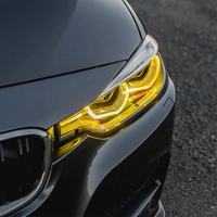 Accessoires automobiles SJC pour BMW Série 3 F30 F35 2016-2019, module de feux de jour avant DRL bicolore jaune et blanc