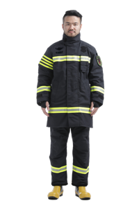 Traje de Bombero ZFH-BS (Azul Marino Oscuro) - Equipo de Protección Ignífugo Certificado GA10-2014 para Rescate de Incendios - Product Image 2