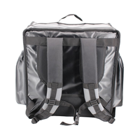 Sac à dos isotherme publicitaire LED en bâche imperméable avec une capacité de 50 L pour la livraison de nourriture