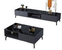 AILICHEN Table basse extensible moderne et meuble TV, nouveau mobilier au design épuré pour la maison, le bureau ou la chambre