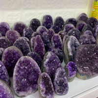 Géodes d'Améthyste Naturelle du Brésil de Qualité Supérieure en Cristal de Quartz, Forme Grappe, à Vendre