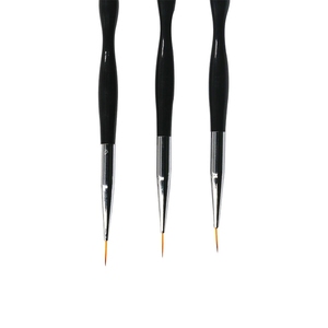 Pinceau à ongles double embout en nylon, pinceau plat pour gel, stylo de peinture acrylique pour la décoration de la manucure - Product Image 3