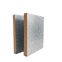Panneaux composites de conduits d'air en mousse phénolique pré-isolée avec feuille d'aluminium pour l'isolation des systèmes CVC, panneau de climatisation
