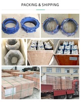 Joint d'accouplement universel d'adaptateur de bride de fonte ductile d'usine pour le tuyau de DI de DCI de PE de PVC de HDPE