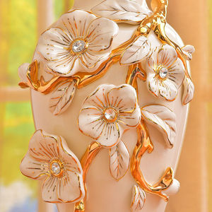 Vase en céramique européen fait à la main colonne romaine décoration de maison de luxe - Product Image 3