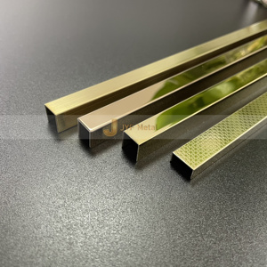 Profilé de carrelage M159 en acier inoxydable brossé, finition or noir, durable, étanche, design contemporain, garantie 5 ans, idéal appartement - Product Image 6