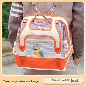 Cage de voyage portable pour oiseaux en acrylique transparent pour le <span class=keywords><strong>camping</strong></span> en plein air, les voyages en voiture, les animaleries et la vente au détail - Product Image 3