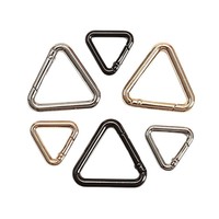 Klip Gantungan Kunci Carabiner Segitiga, Pengait Terbuka, Penjepit Tas, Konektor Gesper, Pengait Segitiga untuk Aksesoris Perlengkapan Tas