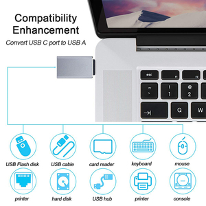 Adaptador USB C OTG rápido USB 3,0 a tipo C adaptador para Macbook Pro Xiaomi <span class=keywords><strong>Huawei</strong></span> Samsung Mini adaptador USB tipo C convertidor OTG - Product Image 4