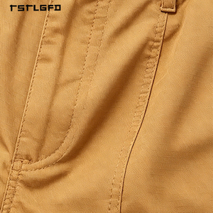 Custom Men's Zippered Pocket Cargo Shorts Polyester Cotton Blend Relaxed Fit <b>Elastic</b> Waist with <b>Belt</b> Loops - Product Image 5