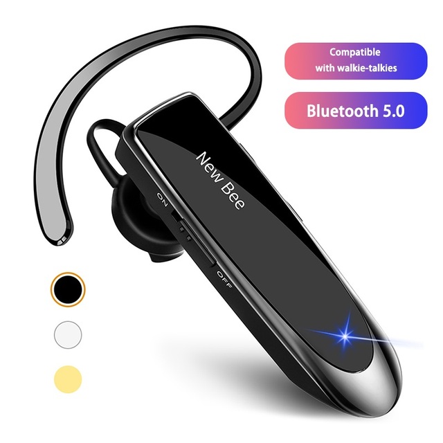 Bluetooth Headset Wireless Bluetooth Earpiece 24 Hours Talking Time Walkie-talkies Headphones for IOS Android Cell Phone