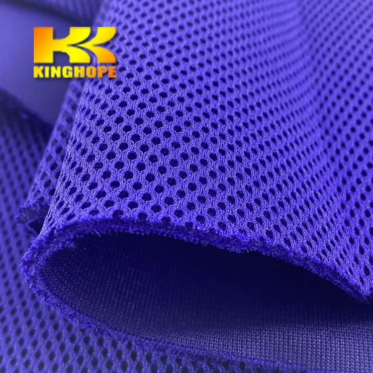 Polyester 3D không khí lưới vải cho giày giá rẻ không khí lưới 3D bánh sandwich màu đen lưới vải