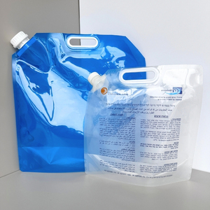 Emballage liquide personnalisé, réservoir d'eau pliable debout de 5 l et 10 l, sac à bec avec poignée - Product Image 5