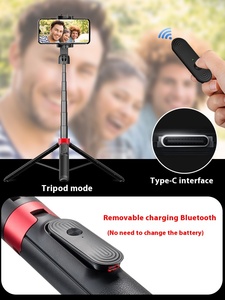 WF WT-K02 Nouveau Trépied Perche à Selfie Anti-Tremblement Intégré pour Téléphone Portable et Appareil Photo - Product Image 3
