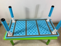 Table et chaise modernes en plastique durable pour enfants, articles scolaires colorés pour la maternelle, vente en gros