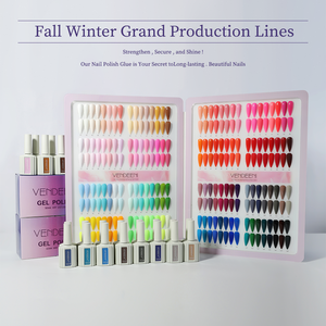 Vendeeni 128 단색 UV 젤 광택 네일 아트 개인 라벨 무독성 매니큐어 헤마 무료 젤 광택 네일 용품 살롱 - Product Image 2
