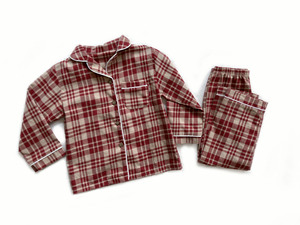 <span class=keywords><strong>Pigiama</strong></span> personalizzato per bambini in cotone a manica lunga Plaid natale <span class=keywords><strong>pigiama</strong></span> per bambine pigiami per bambine 2 pezzi set per bambini <span class=keywords><strong>con</strong></span> bottone - Product Image 3